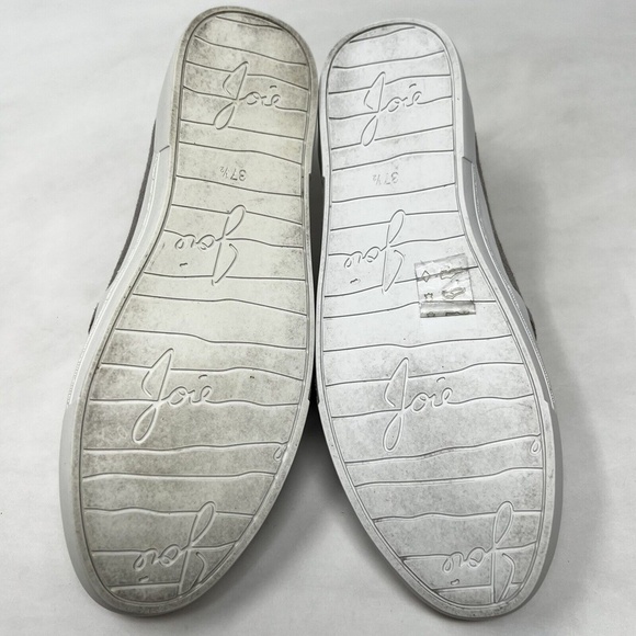 Joie Shoe Slides Huxley Gray Croc Pattern Leather Sneaker Comfort Size 37.5 EUR - Picture 11 of 11